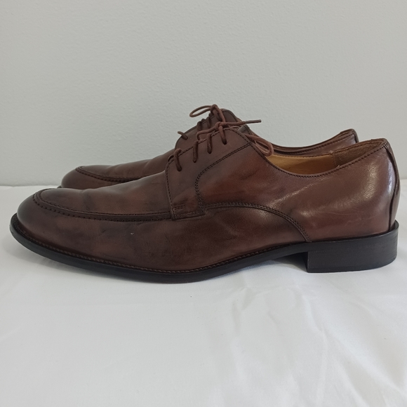 Mercanti Fiorentini  dress shoes men\'s size13m oxford Brown leather made italy main image 6